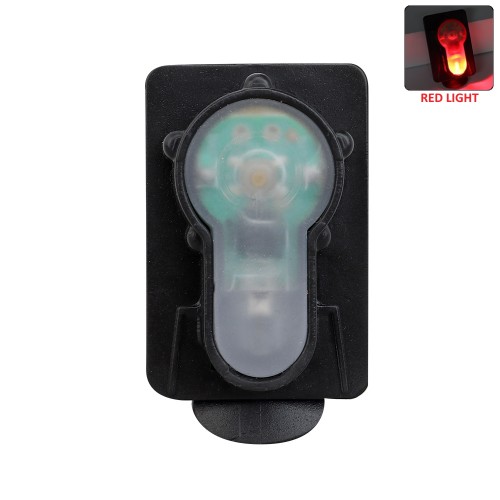 WOSPORT CLIP-ON SIGNAL LIGHT RED WITH BLACK FRAME (WO-LT02BR)