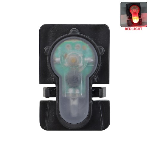 WOSPORT SIGNAL LIGHT RED FOR RAILS WITH BLACK FRAME (WO-LT03BR)