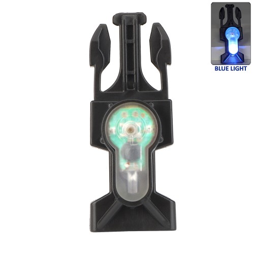 WOSPORT SIGNAL LIGHT BLUE ON BUCKLE CONNECTION WITH BLACK FRAME (WO-LT04BB)