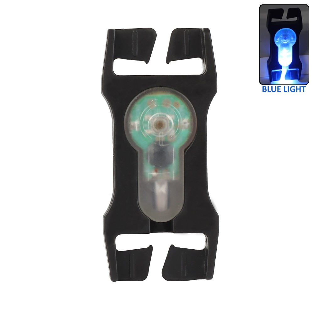 WOSPORT SIGNAL LIGHT BLUE FOR 2.5cm WEBBINGS WITH BLACK FRAME (WO-LT07BB)