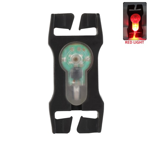 WOSPORT SIGNAL LIGHT RED FOR 2.5cm WEBBINGS WITH BLACK FRAME (WO-LT07BR)