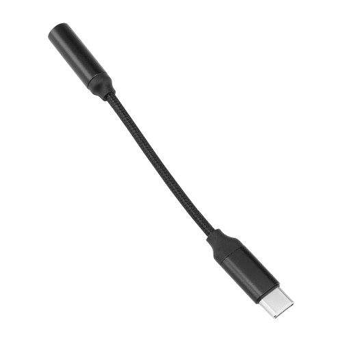 WOSPORT ADAPTER FROM USB-C TO 3.5mm JACK AUDIO CABLE BLACK (WO-HD04B)