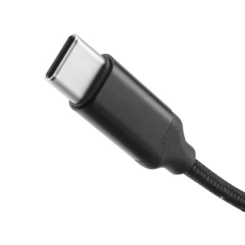 WOSPORT ADAPTER FROM USB-C TO 3.5mm JACK AUDIO CABLE BLACK (WO-HD04B)