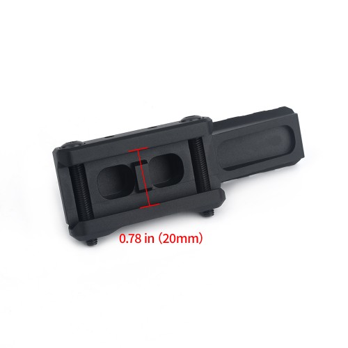 AIM-0 8 SLOTS 20MM RISER RAIL BLACK (AO9034-B)