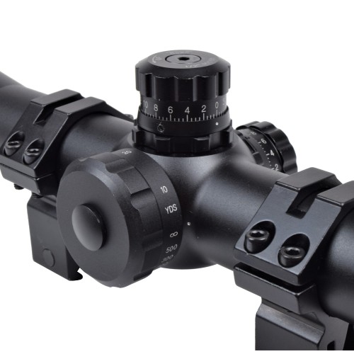 JS-TACTICAL SCOPE 10X-40X ZOOM 52MM LENS BLACK (JS-SF10-40X52)