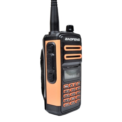 BAOFENG RICETRASMITTENTE DUAL BAND VHF/UHF FM UPGRADED VERSION ARANCIONE (BF-UV5PLUS)