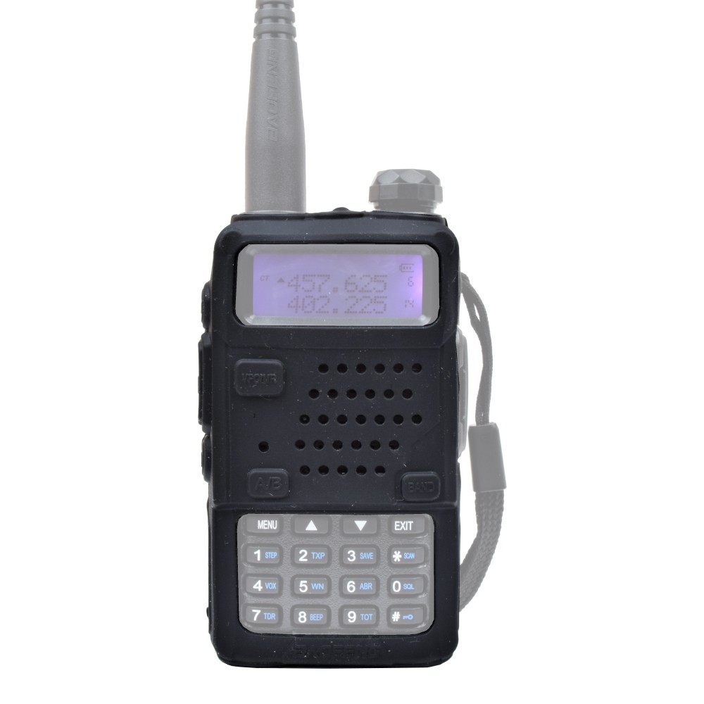 BAOFENG CUSTODIA IN GOMMA PER RADIO UV-5R NERA (BF-CASEBLACK)