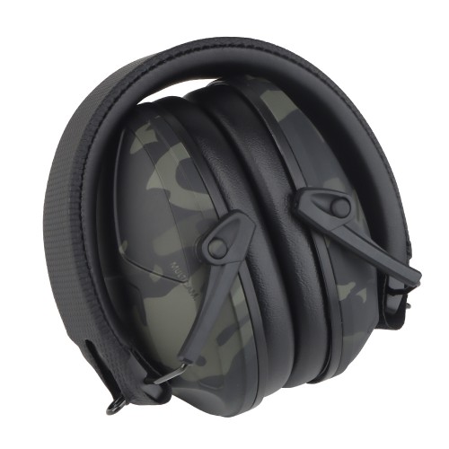 WOSPORT CUFFIE CON RIDUZIONE PASSIVA DEL RUMORE MULTICAM NERO (WO-HD51BM)