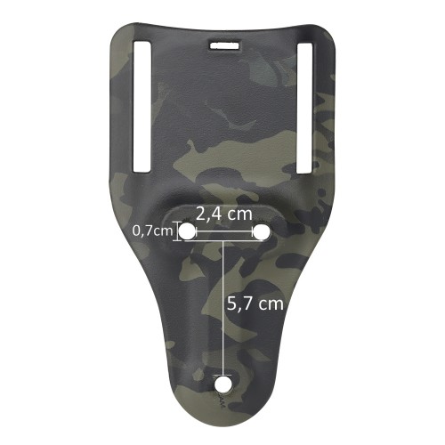 WOSPORT ADATTATORE DA CINTURA PER FONDINE QUICK PULL MULTICAM NERO (WO-GB55BM)