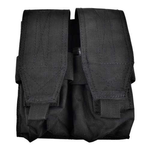 DOUBLE MAGAZINE POUCH FOR M4/AK BLACK (TT-M4AKMBK)