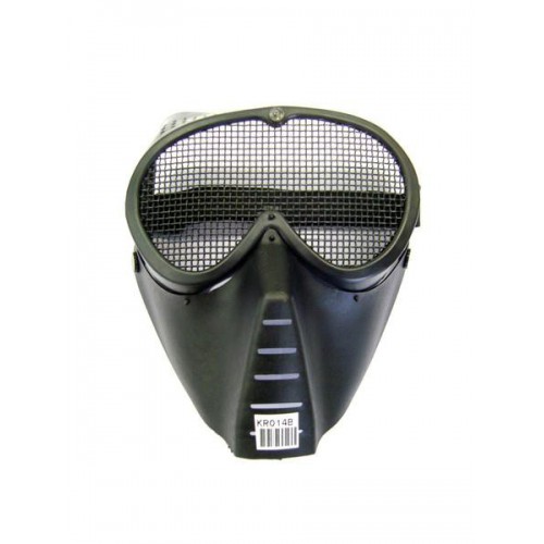 WOSPORT MASCHERA CON RETE METALLICA NERA (6058B) - Softair Vicenza