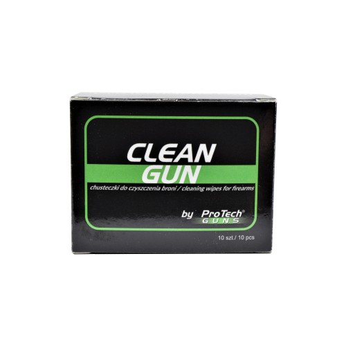 PROTECH GUNS CLEAN GUN 10 WIPES (PR-G27)