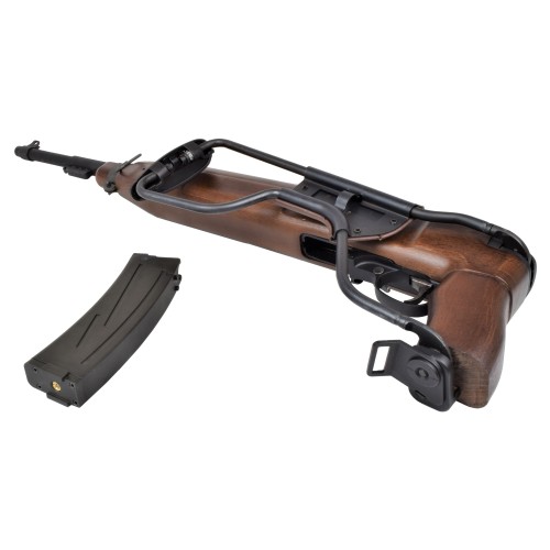 KING ARMS GAS POWERED RIFLE M2 PARATROPPER REAL WOOD (KA-AG261)