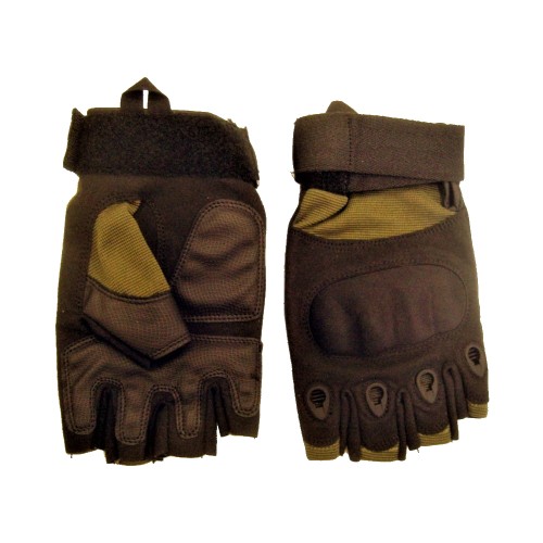 ROYAL HALF FINGERS GLOVES GREEN LARGE (GL25VL)