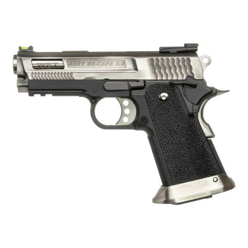 WE GAS PISTOL HI-CAPA 3.8 WET-2 BRONTOSAURUS SILVER (WH8WET-2)