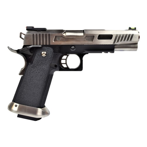 WE GAS PISTOL HI-CAPA 5.1 WET T-REX SILVER (WH1WET-SV)