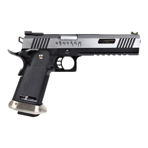 WE PISTOLA A GAS HI-CAPA 6.0 I-REX FORCE SILVER / SILVER BARREL (WH18-2TSV)