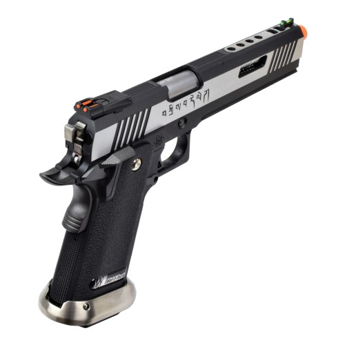 WE GAS PISTOL HI-CAPA 6.0 I-REX FORCE SILVER / SILVER BARREL (WH18-2TSV)