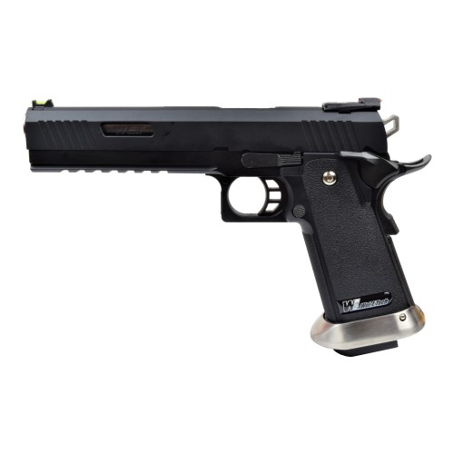 WE GAS PISTOL HI-CAPA 6.0 I-REX B BLACK / SILVER BARREL (WH18B2-BKSV)