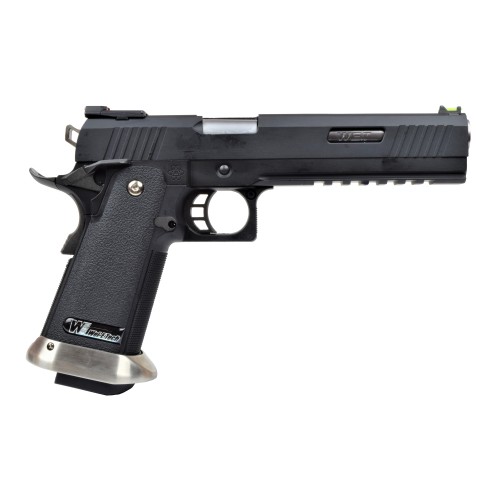 WE GAS PISTOL HI-CAPA 6.0 I-REX B BLACK / SILVER BARREL (WH18B2-BKSV)