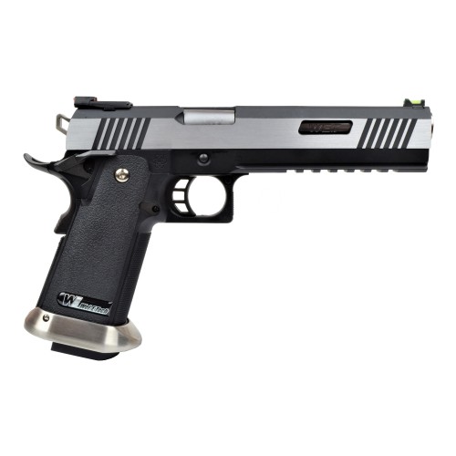 WE PISTOLA A GAS HI-CAPA 6.0 I-REX B SILVER / SILVER BARREL (WH18B2-2TSV)