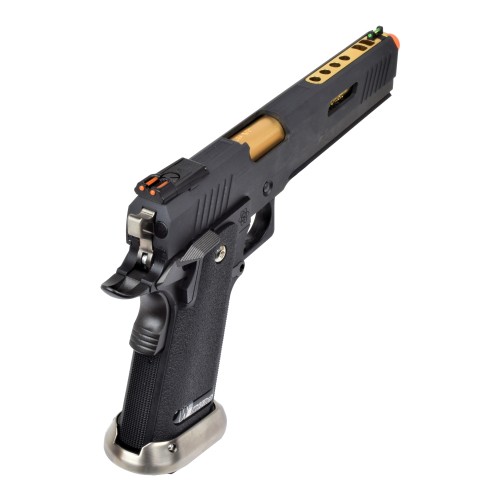 WE GAS PISTOL HI-CAPA 6.0 I-REX BLACK / GOLD BARREL (WH18A2-BKGD)