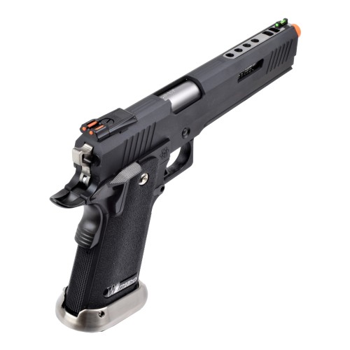 WE GAS PISTOL HI-CAPA 6.0 I-REX BLACK / SILVER BARREL (WH18A2-BKSV)