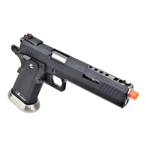 WE GAS PISTOL HI-CAPA 6.0 I-REX BLACK / SILVER BARREL (WH18A2-BKSV)