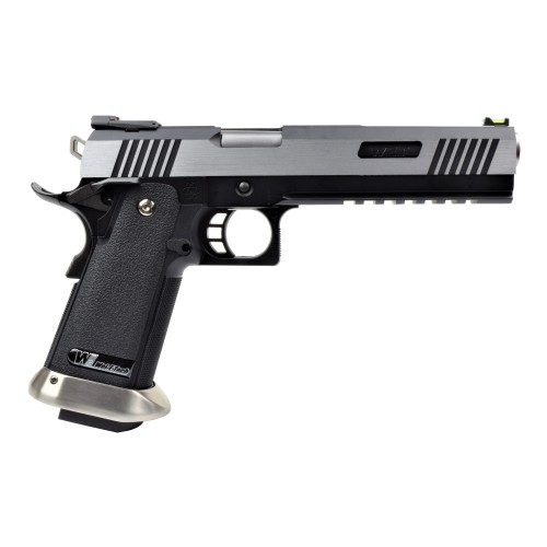 WE GAS PISTOL HI-CAPA 6.0 I-REX SILVER / SILVER BARREL (WH18A2-2TSV)