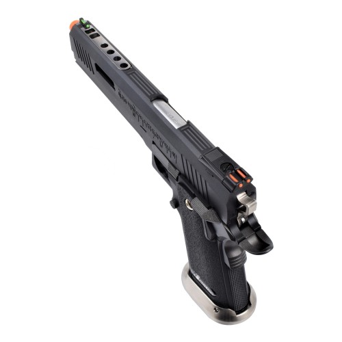 WE GAS PISTOL HI-CAPA 6.0 I-REX FORCE BLACK / SILVER BARREL (WH18-BKSV)