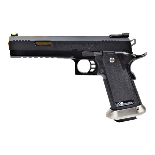 WE PISTOLA A GAS HI-CAPA 6.0 I-REX FORCE NERA / GOLD BARREL (WH18-BKGD)