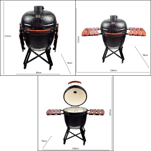 RHINO KAMADO XL BLACK (RHINO-XL-B)