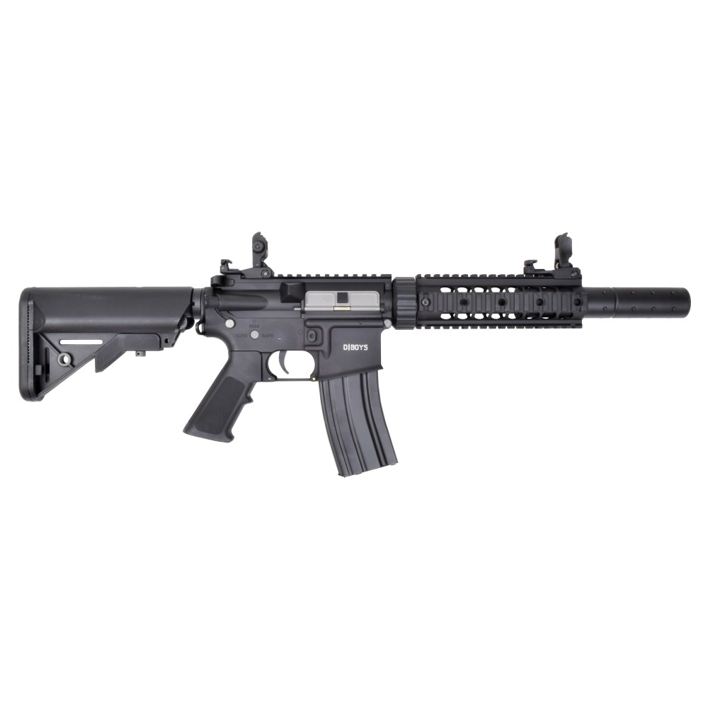 D|BOYS ELECTRIC RIFLE M4 7" METAL BODY ETU VERSION BLACK (3881M-UP)