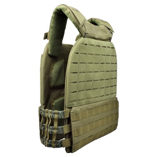 EXAGON TACTICAL VEST PLATE CARRIER OLIVE DRAB (EX-VT473V)