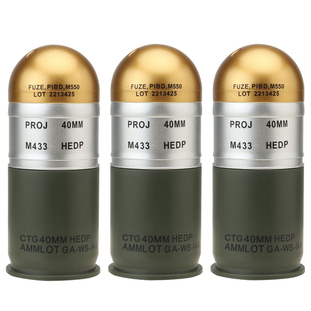 WOSPORT DUMMY GRENADE M433 - 3 PIECES SET (WO-EX036)