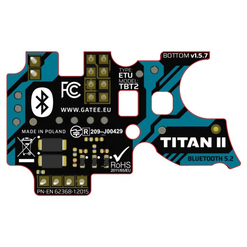 GATE TITAN II BLUETOOTH V2 REAR WIRED (TBT2-AR)