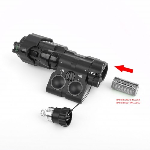 WADSN AIMING DEVICE RED/IR LASER WITH WHITE/IR LED BLACK (WD6075-B)