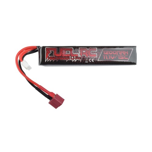 FUEL BATTERIA LI-PO 11.1V X 1200MAH 15C STICK CONNETTORE DEANS (FL-11.1X1200T-DE)