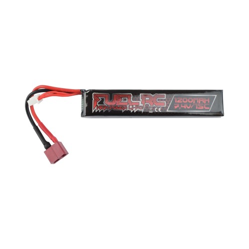 FUEL LI-PO BATTERY 7.4V X 1200MAH 15C STICK DEANS (FL-7.4X1200-DE)