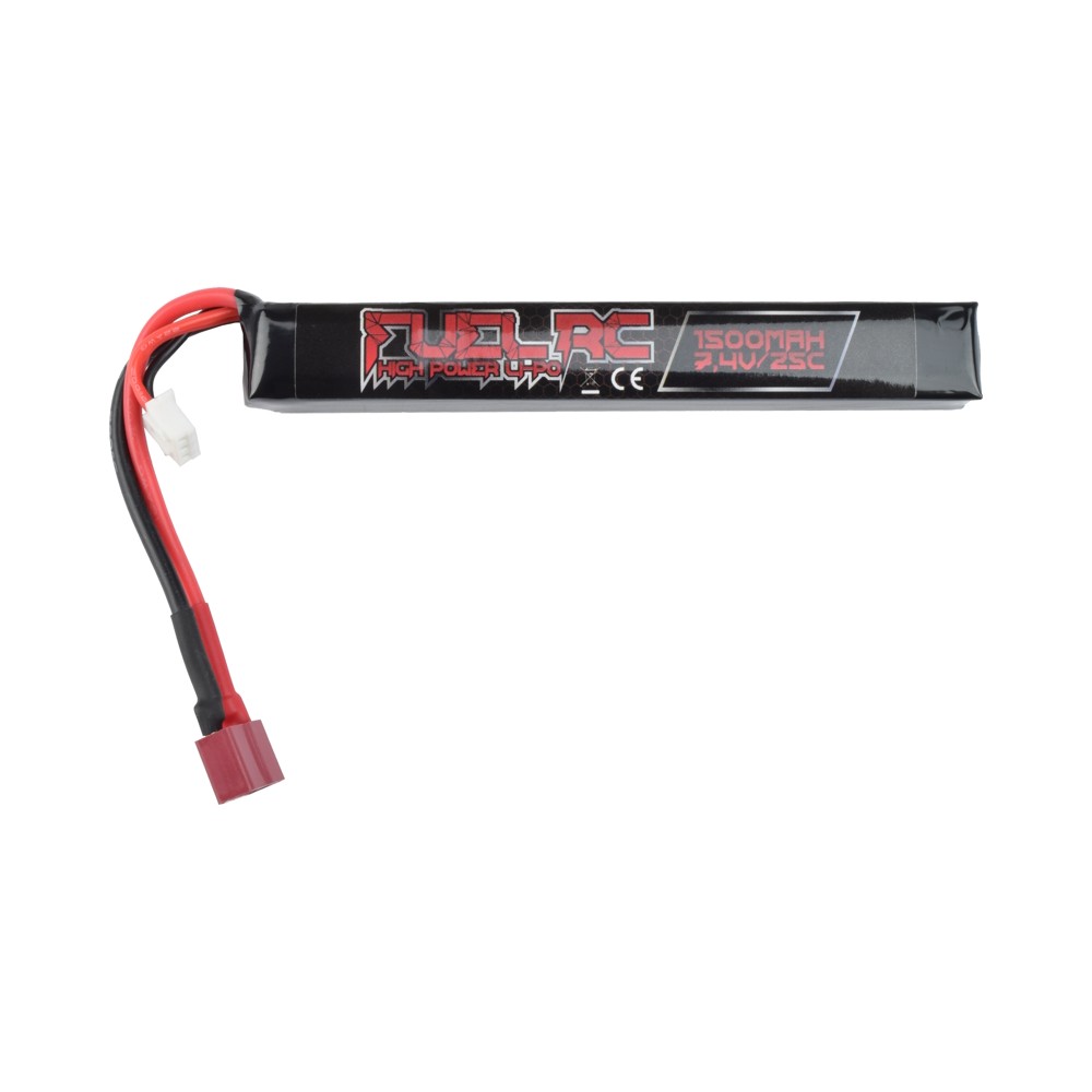 FUEL BATTERIA LI-PO 7.4V X 1500MAH 25C CONNETTORE DEANS (FL-7.4X1500-DE)