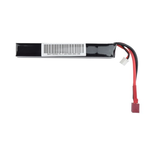 FUEL LI-PO BATTERY 7.4V X 1500MAH 25C STICK DEANS PLUG (FL-7.4X1500-DE)