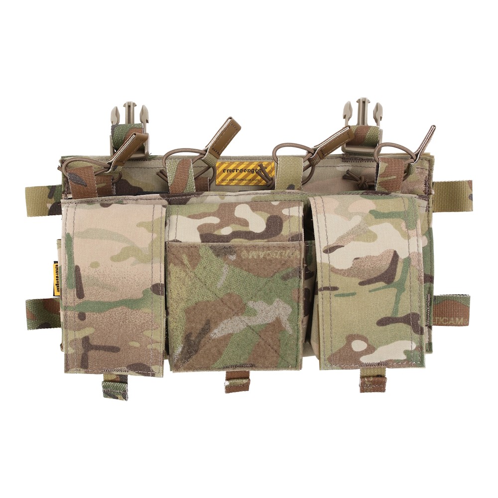 EMERSONGEAR TRIPLA TASCA PORTA CARICATORI 5.56 PER CHEST RIG MULTICAM (EM7367MC)