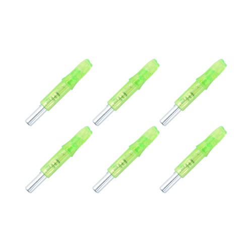 LED LIGHTED NOCKS - 6 PIECES (JX-210)