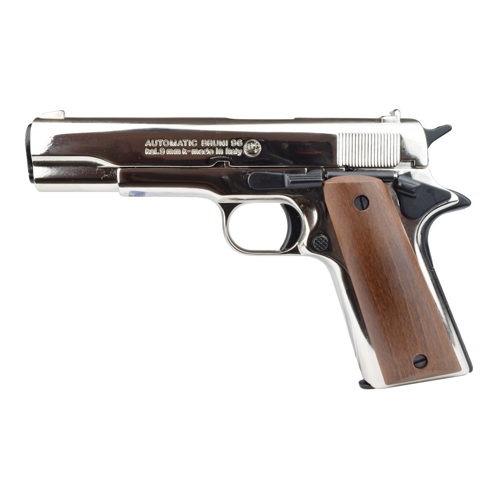 BRUNI PISTOLA A SALVE 96 CALIBRO 9MM PAK NIKEL (BR-1505N)