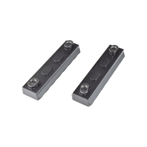 JS-TACTICAL SLITTA STANDARD 20mm 7 SLOTS PER M-LOK NERO - 2 PEZZI (JS-MLR7)