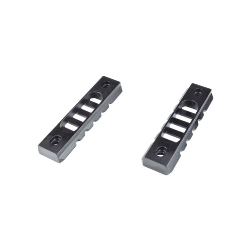 JS-TACTICAL SLITTA STANDARD 20mm 5 SLOTS PER KEYMOD NERO - 2 PEZZI (JS-KMRL7)