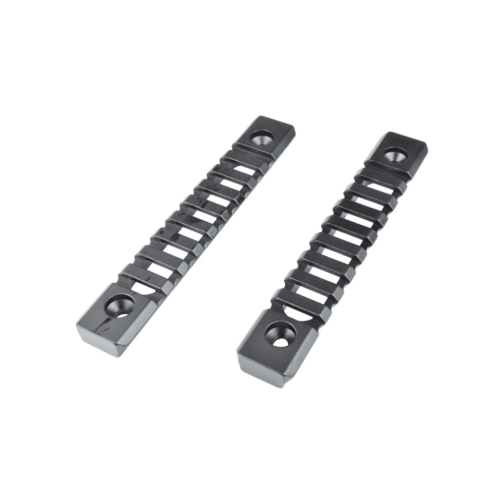 JS-TACTICAL SLITTA STANDARD 20mm 9 SLOTS PER KEYMOD NERO - 2 PEZZI (JS-KMRL11)