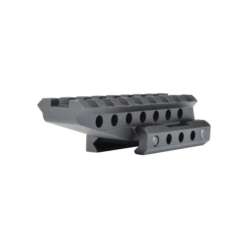 JS-TACTICAL 8 SLOTS STANDARD 20mm RAIL 1/2 INCH RISER BLACK (JS-TACRS)