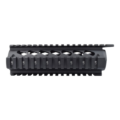 JS-TACTICAL HANDGUARD CARBINE LENGTH QUAD RAIL WITH EXTENSION BLACK (JS-13T)