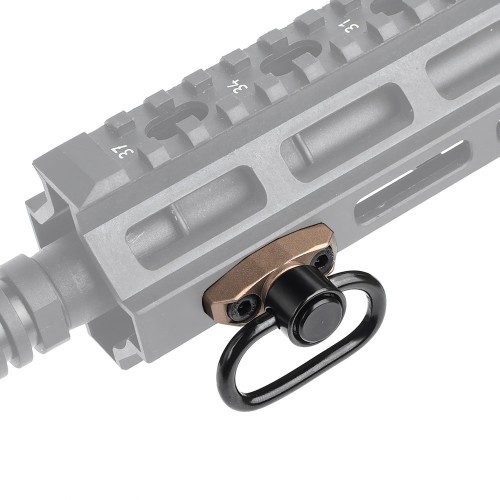 METAL GANCIO CINGHIA QD CON ATTACCO PER KEYMOD/M-LOK DARK EARTH (ME04022-T)